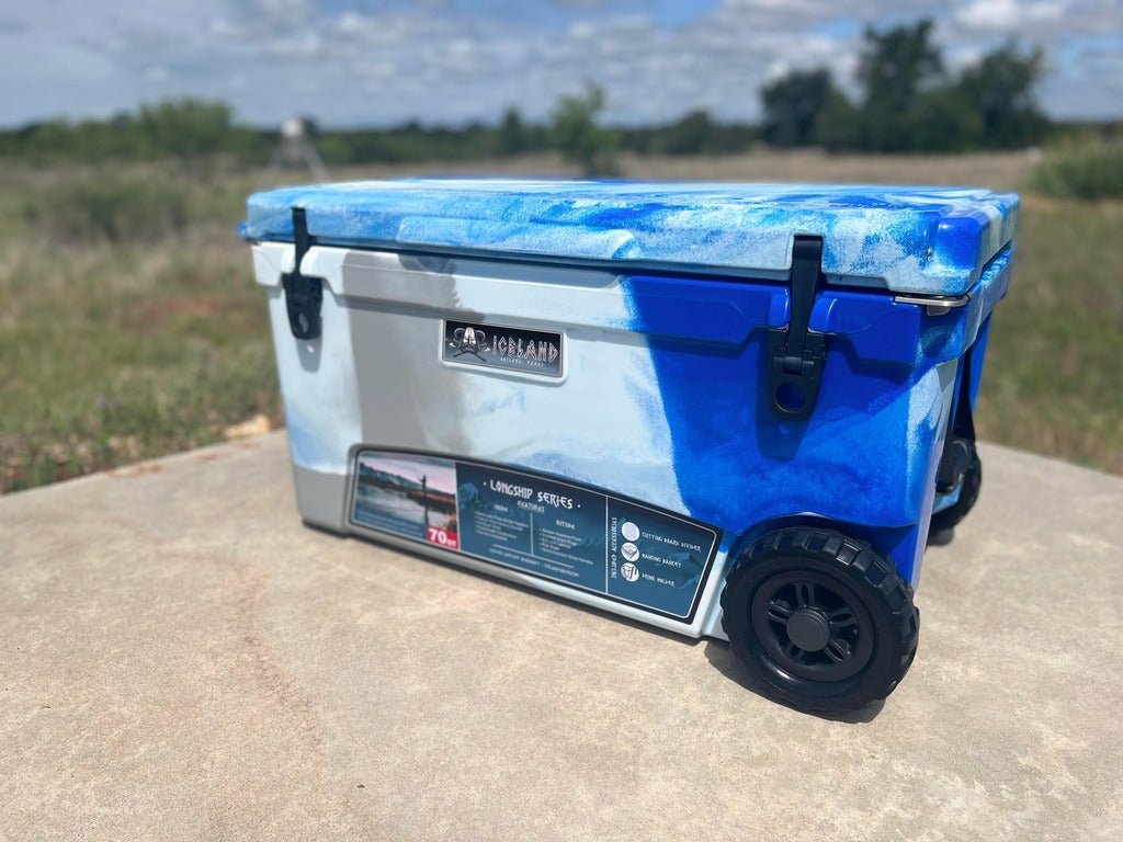 Unique Personalized Longship Series 70 QT Cooler Customized Coolers Gifts for Men by Groovy Guy