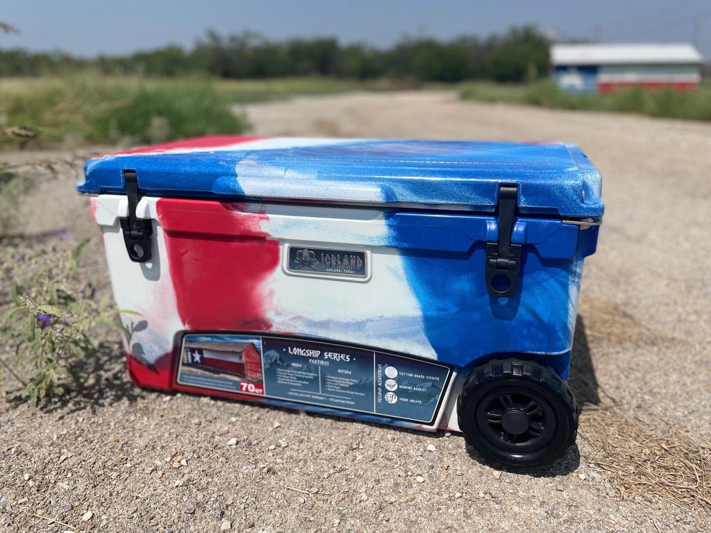 Unique Personalized Longship Series 70 QT Cooler Customized Coolers Gifts for Men by Groovy Guy
