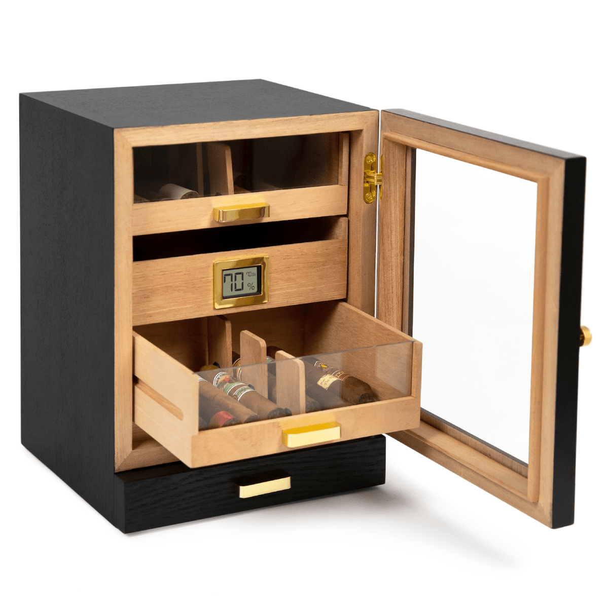 Unique Personalized Luca Humidor Cabinet Customized Humidor Gifts for Men by Groovy Guy