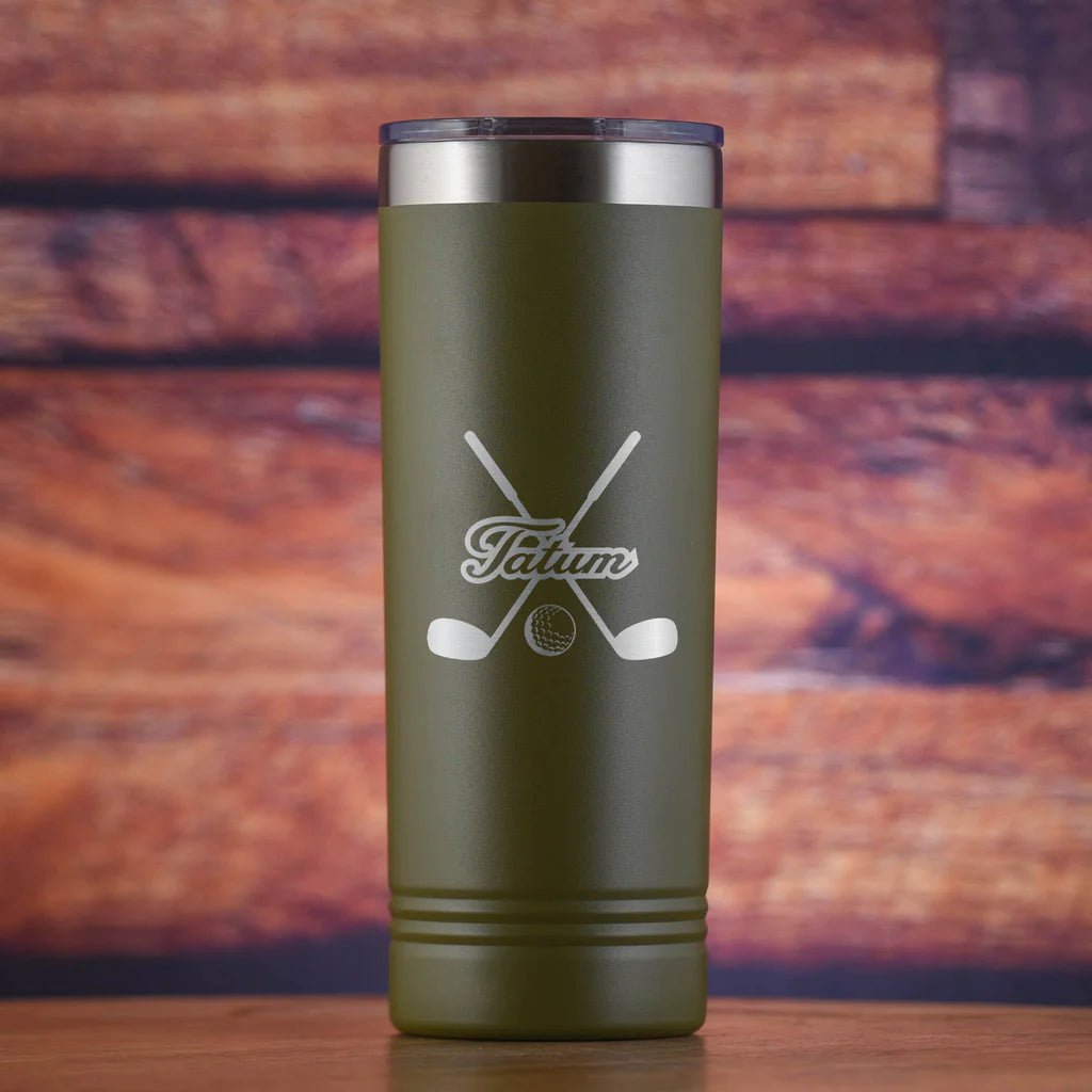 Unique Personalized Fore Golf Tumbler Customized Golf Gifts for Men by Groovy Guy