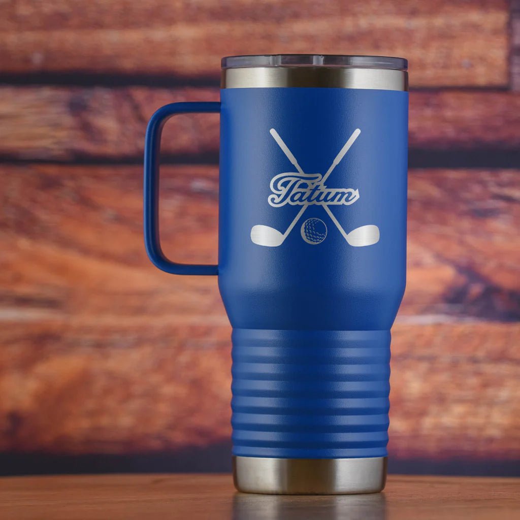 Unique Personalized Golf Pro Travel Tumbler Customized Golf Gifts for Men by Groovy Guy