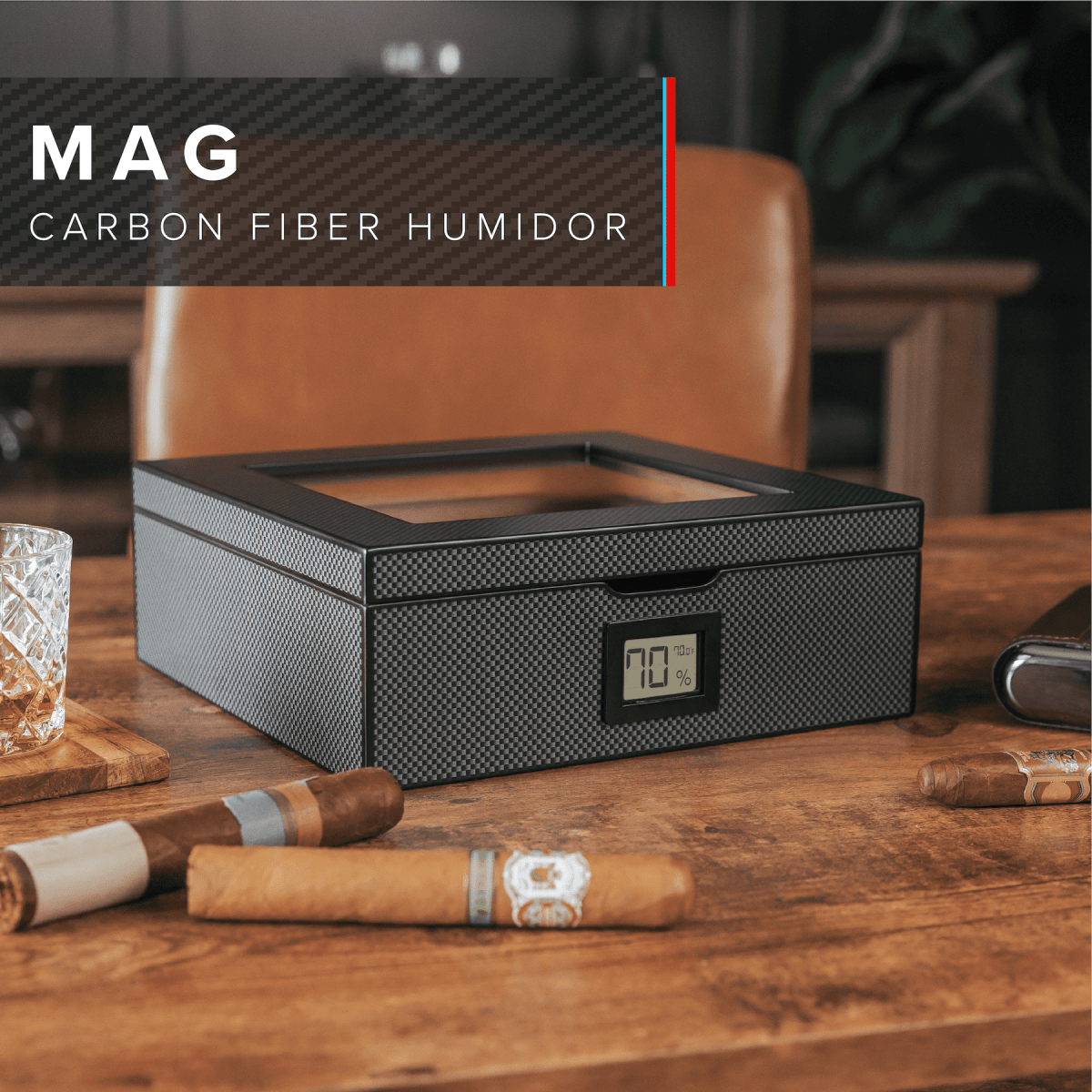 Unique Personalized MAG Humidor Customized Humidors Gifts for Men by Groovy Guy