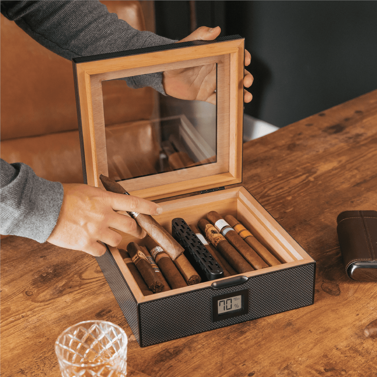 Unique Personalized MAG Humidor Customized Humidors Gifts for Men by Groovy Guy