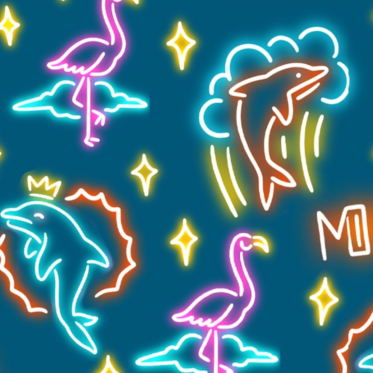 Unique Personalized Phin High (V6) | Miami/NightLife Neon Dolphin Golf Polo for Football Fans Customized Men's Golf Polo Gifts for Men by Groovy Guy