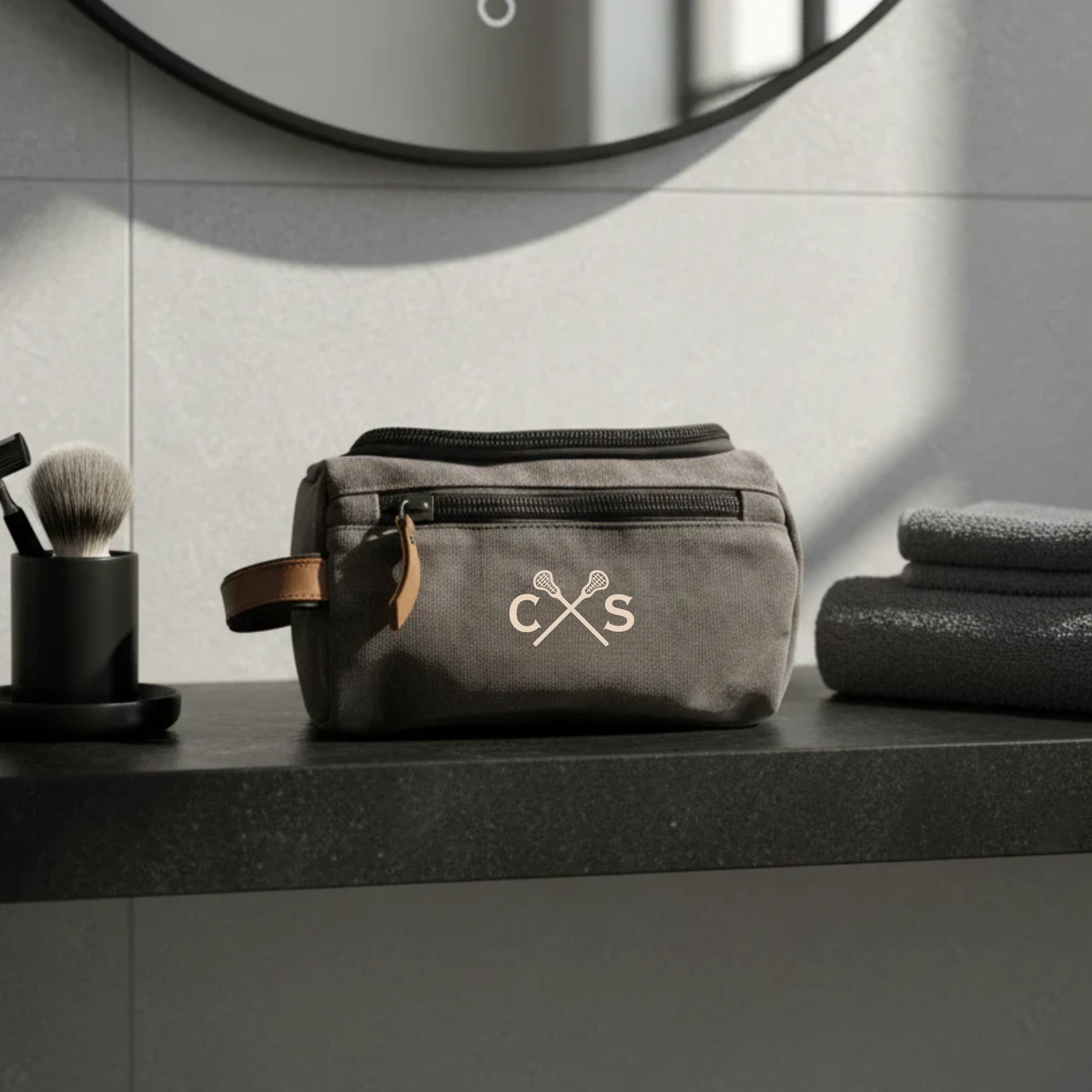 Coach's Whistle Lacrosse Coach Toiletry Bag