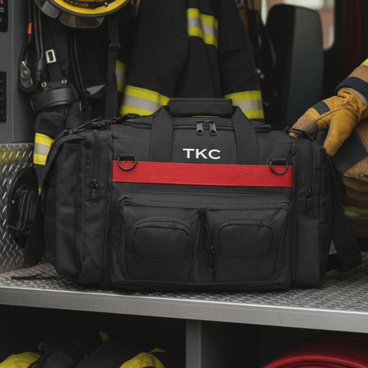 Personalized Firefighter Duty Duffle