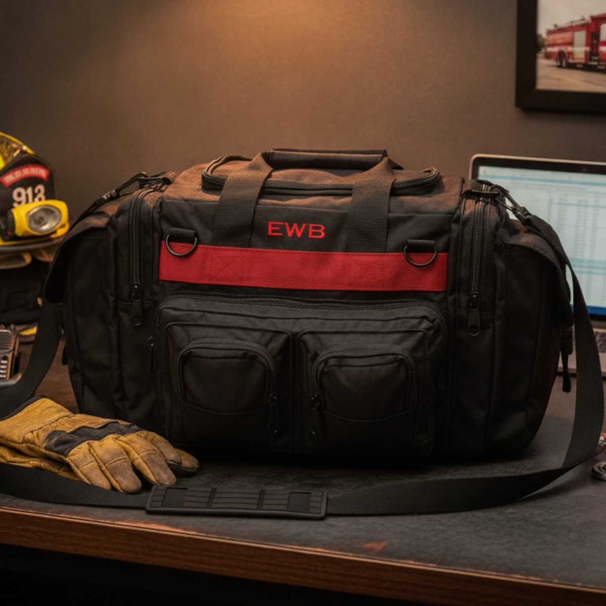 Personalized Firefighter Duty Duffle
