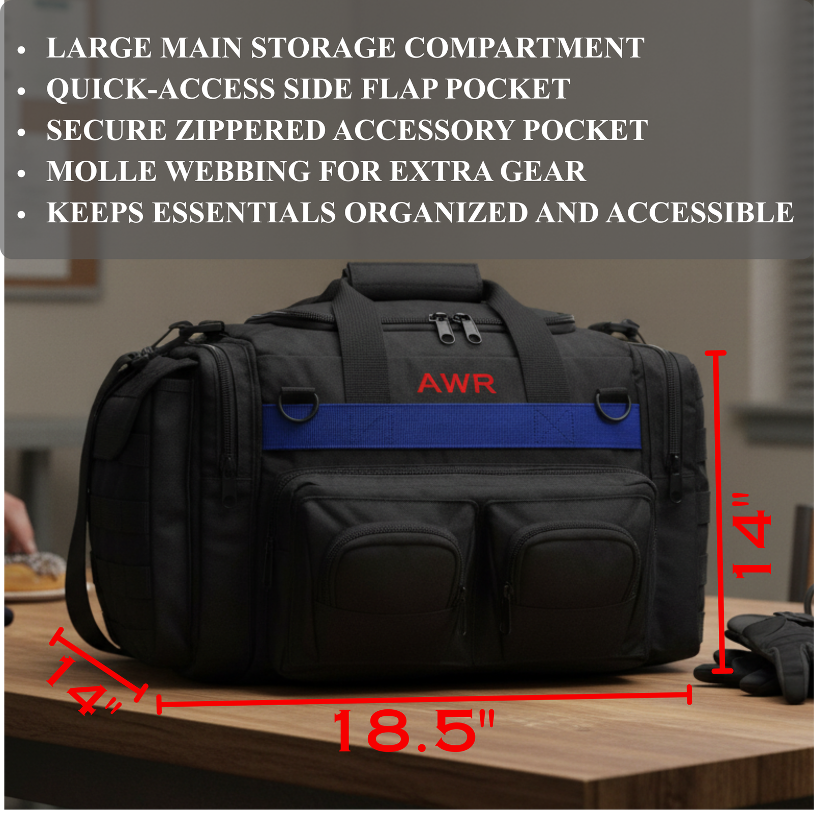 Personalized Police Officer Duty Duffle