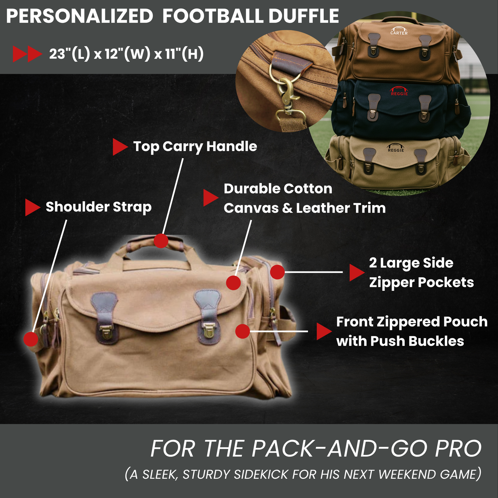 Final Drive Senior Football Duffle Bag
