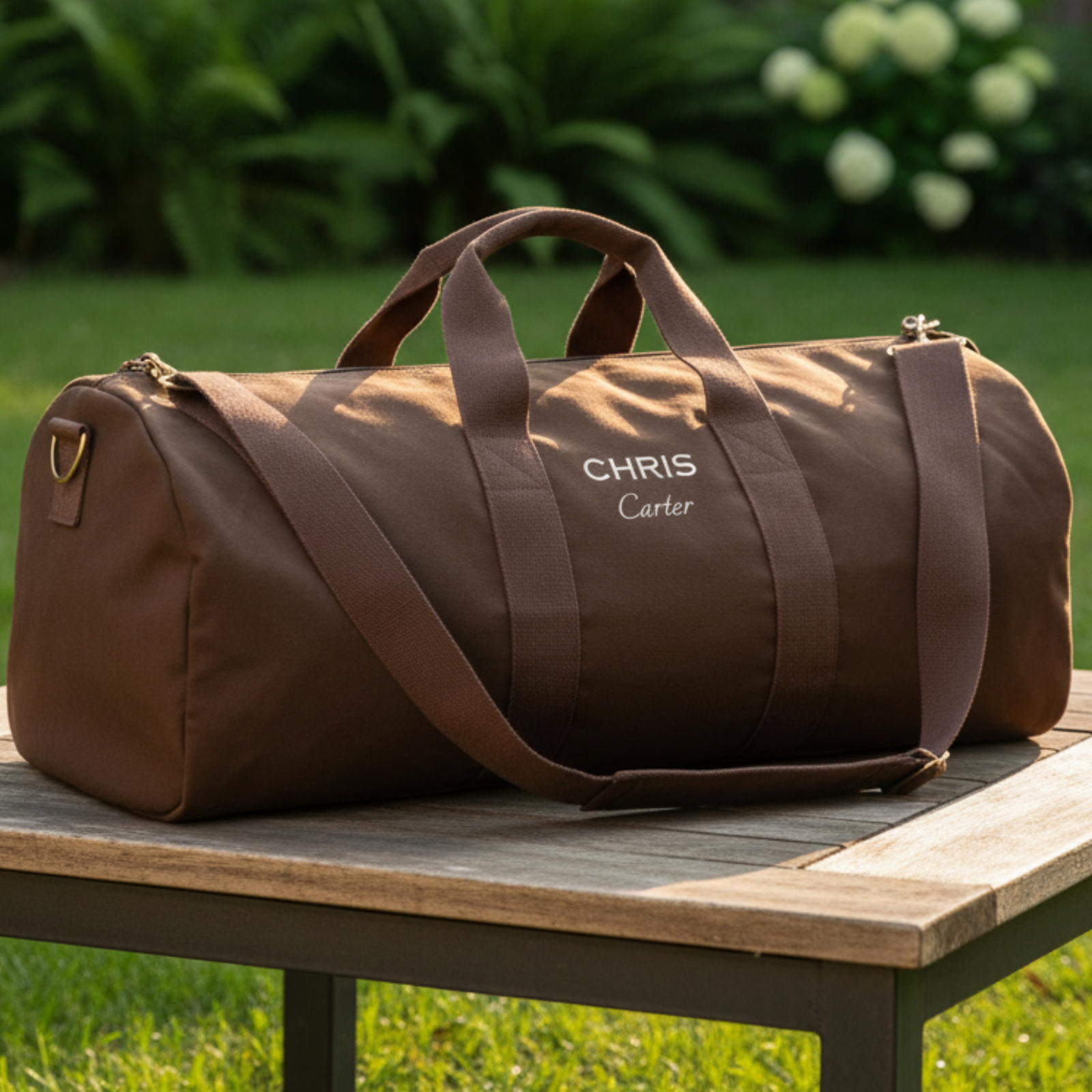 Personalized Canvas Frontier Duffle