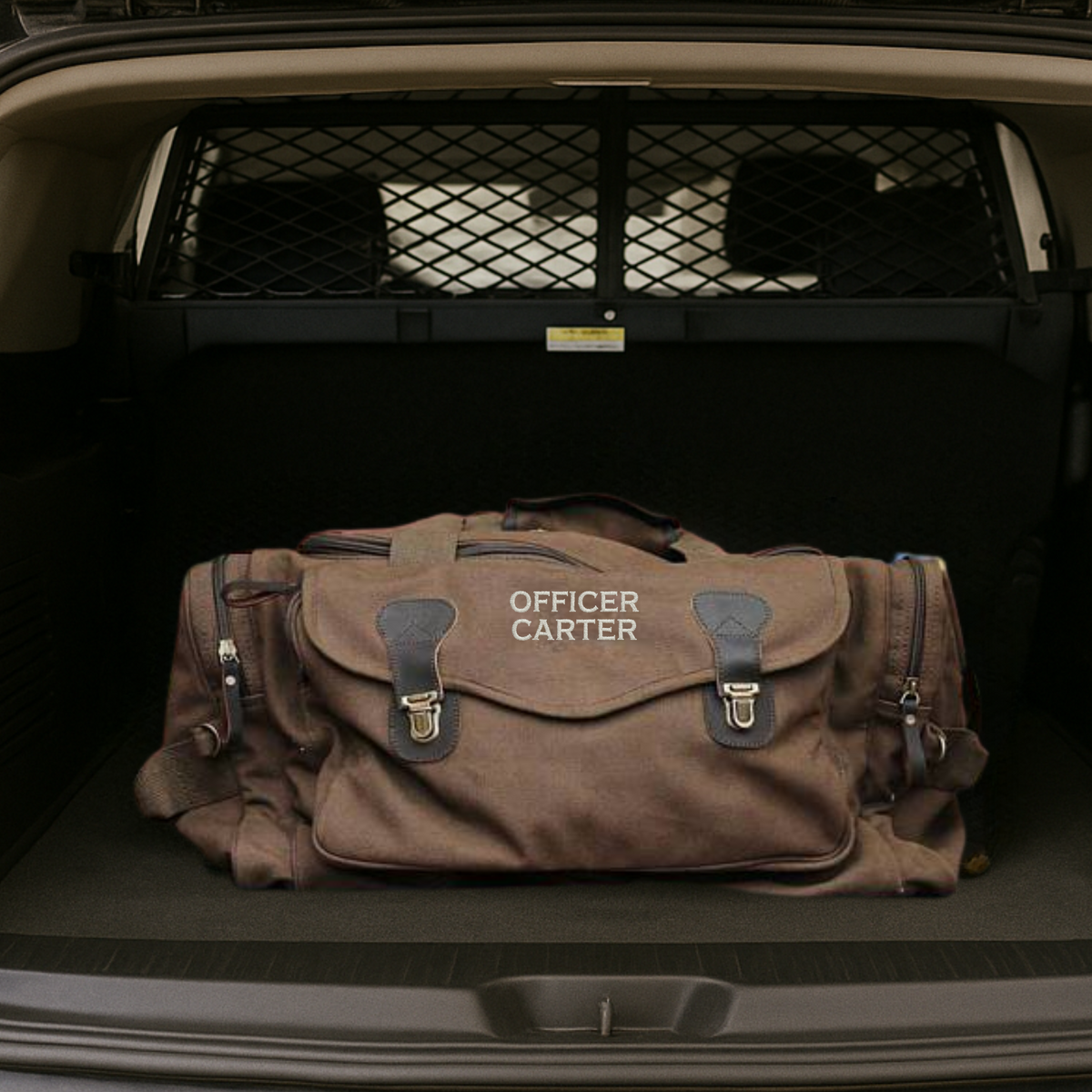 Personalized Police Tactical Duffle Bag with Custom Embroidery