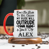 Red Funny Coffee Mug With My Rude Outrudes You Design