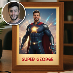 Super Dad Hero Portrait