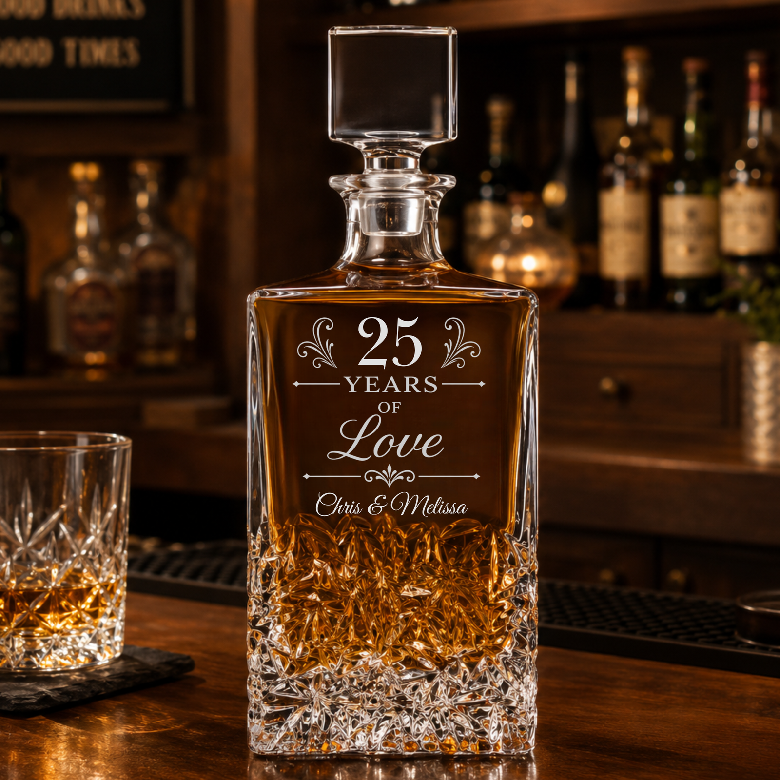 Silver Jubilee 25th Anniversary Decanter