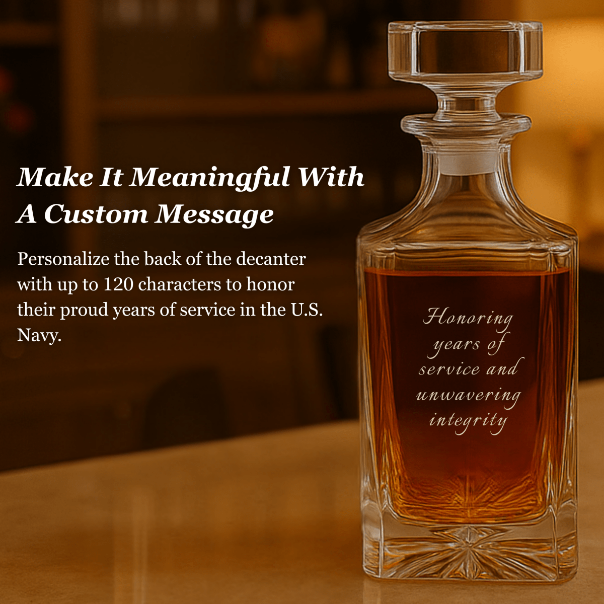 Unique Personalized Retired Police Officer Decanter Customized Retirement Gifts for Men by Groovy Guy