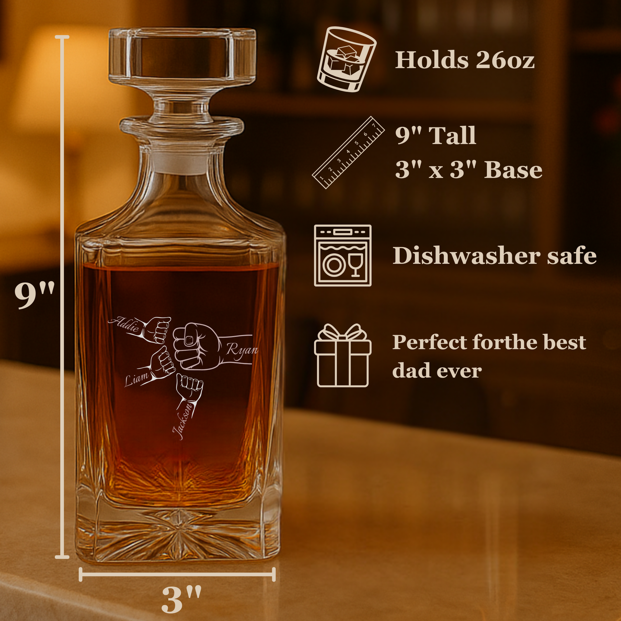 Best Dad Ever Decanter