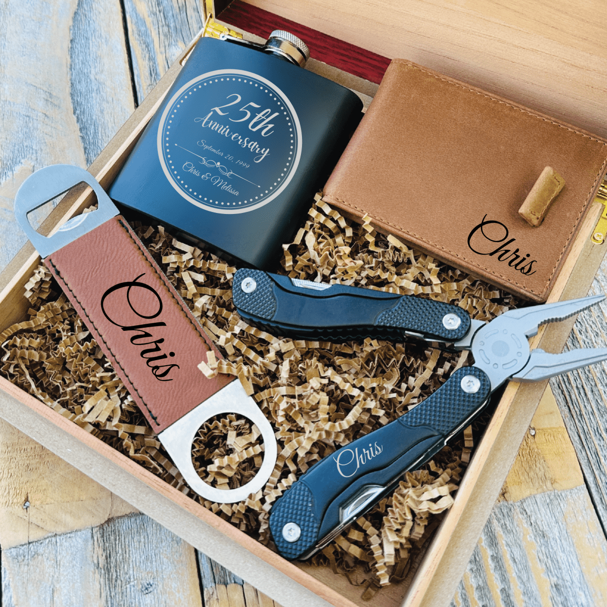 anniversary gift ideas with tackle box Heartfelt Personalized Anniversary Gift Box