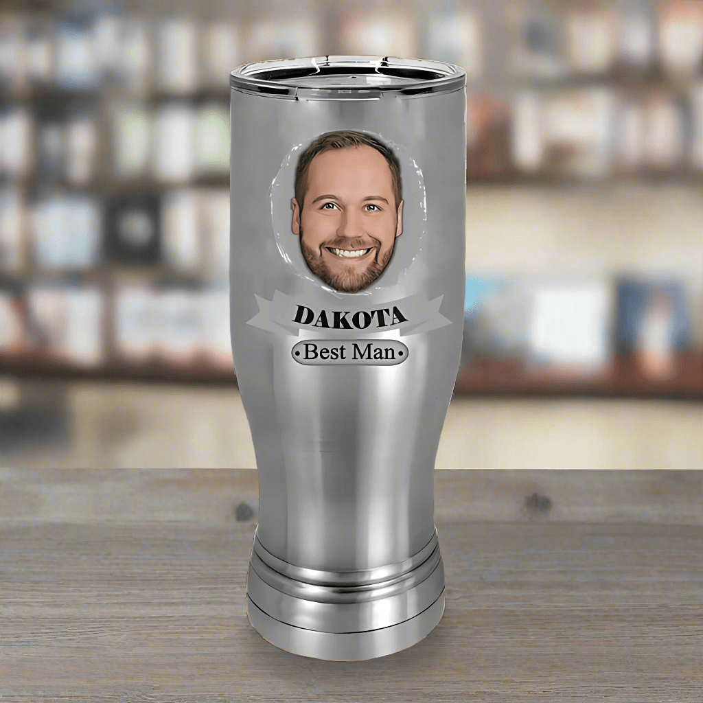 Unique Personalized Chill 'n' Cheers Pilsner Customized Groomsmen Gifts Gifts for Men by Groovy Guy