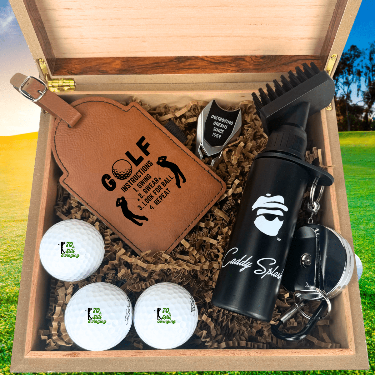 Unique Personalized Swinging 70s Birthday Box Customized Gift Set Gifts for Men by Groovy Guy