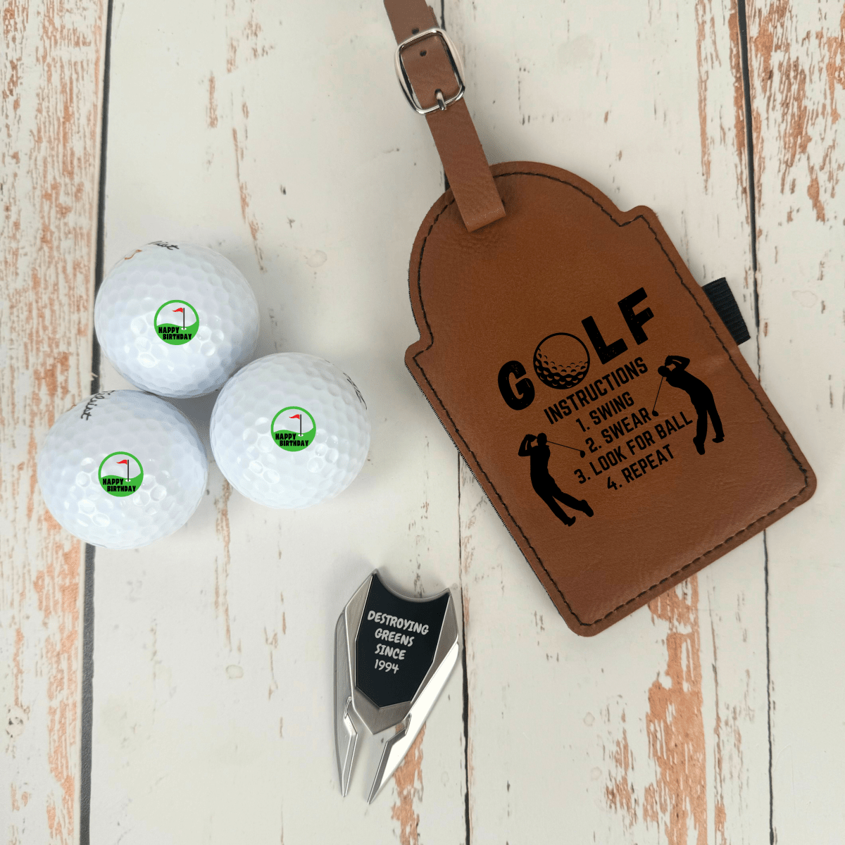 Unique Personalized Hole - in - One Birthday Box Customized Gift Set Gifts for Men by Groovy Guy