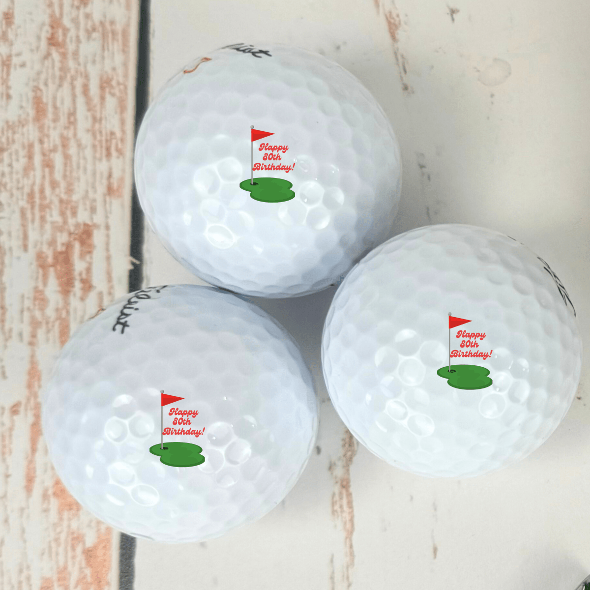 Unique Personalized Swinging Birthday Balls Customized golf ball Gifts for Men by Groovy Guy