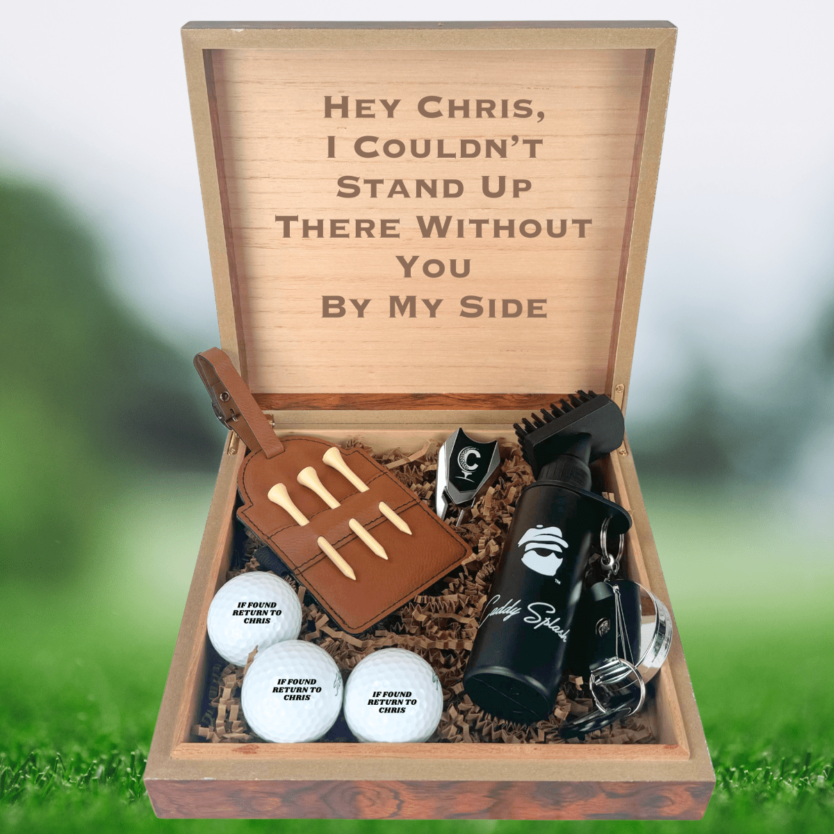 Unique Personalized Wedding Party Golf Gear Box Customized Gifts for Men by Groovy Guy