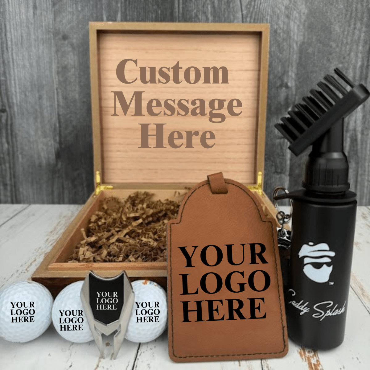 Unique Personalized Golf Outing Humidor Set Customized Gift Set Gifts for Men by Groovy Guy