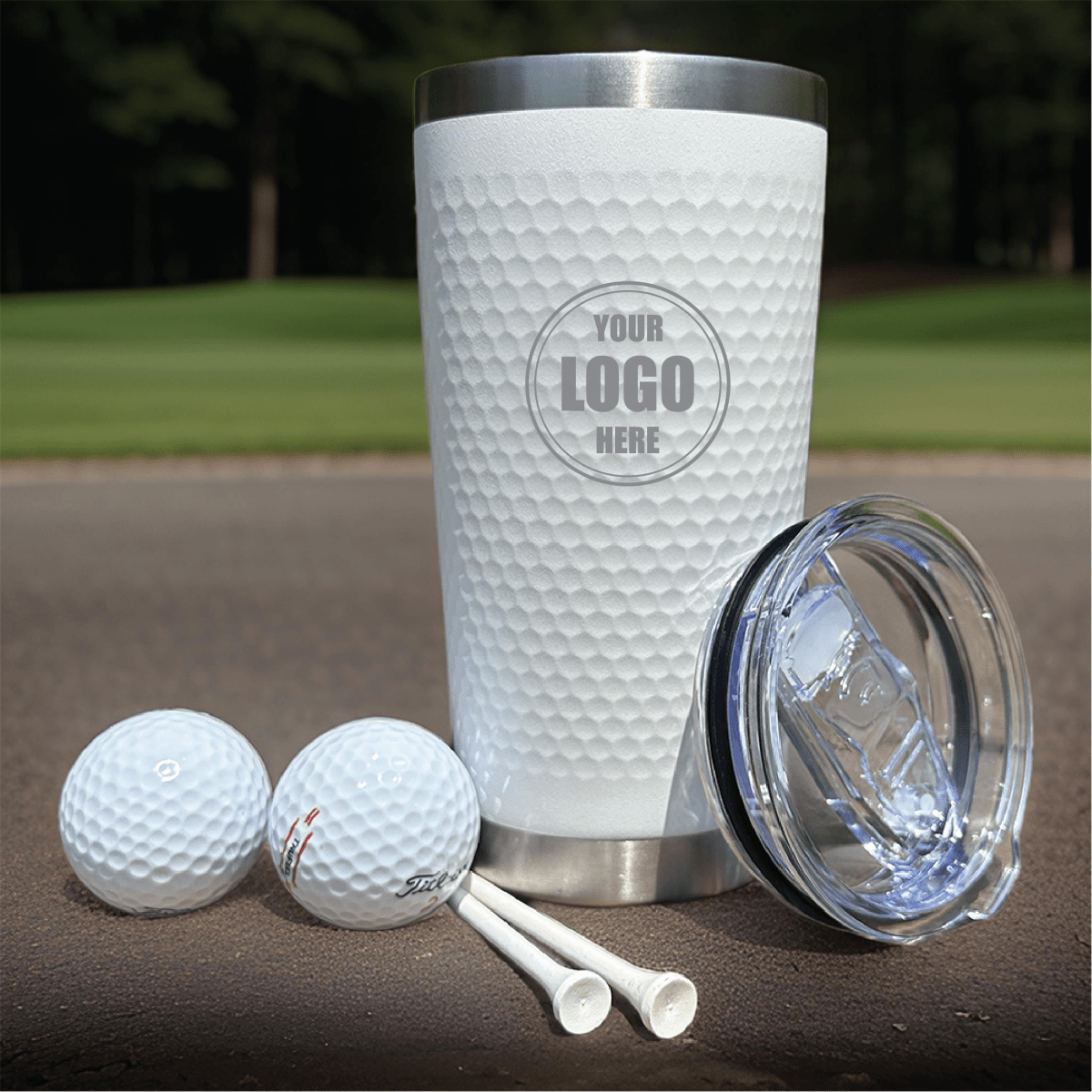 Unique Personalized Custom Logo Golf Tumbler (20 oz) Customized Gifts for Men by Groovy Guy