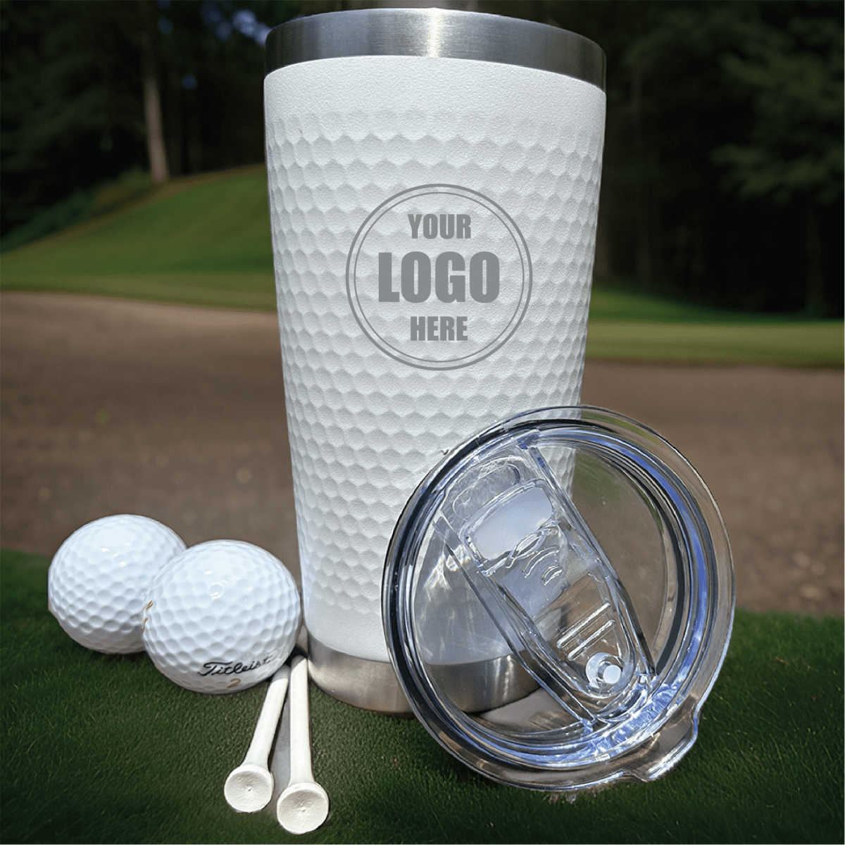 Unique Personalized Custom Logo Golf Tumbler (20 oz) Customized Gifts for Men by Groovy Guy