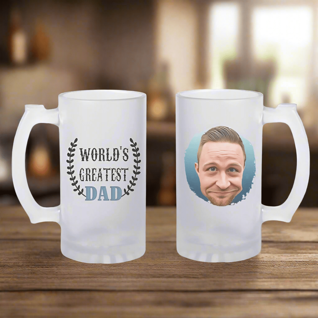 Unique Personalized Greatest Dad Ever Drinkware Customized Fathers Day Gifts for Men by Groovy Guy