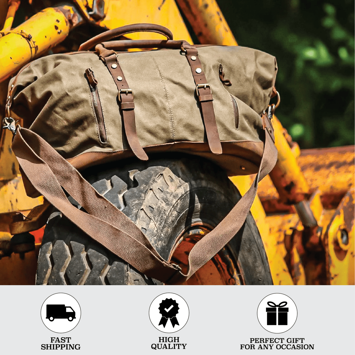 Unique Personalized Personalized Weekender Bag Customized Duffle Bag Gifts for Men by Groovy Guy