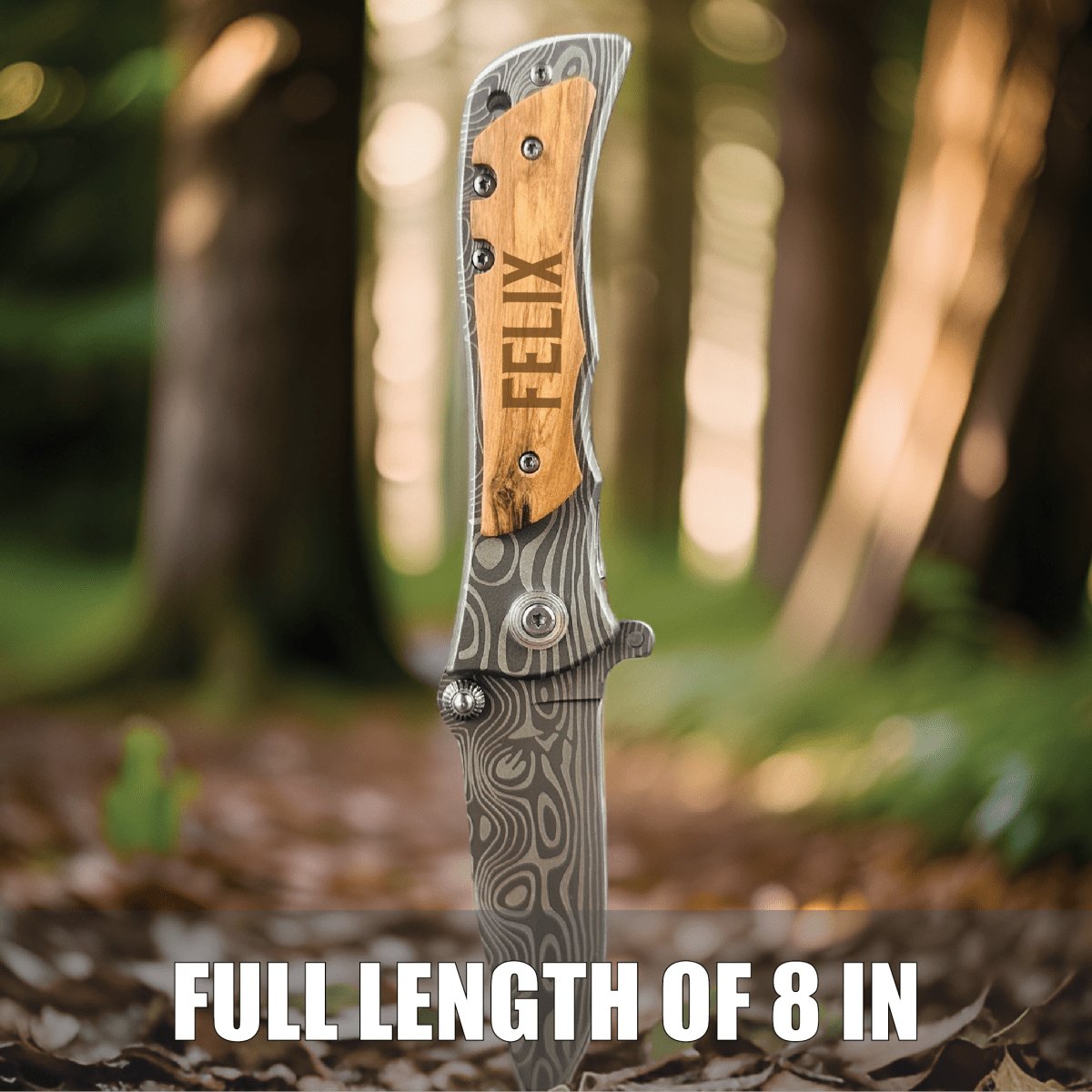 Unique Personalized Personalized Knife and Wallet Gift Box Customized Groomsmen Gifts Gifts for Men by Groovy Guy