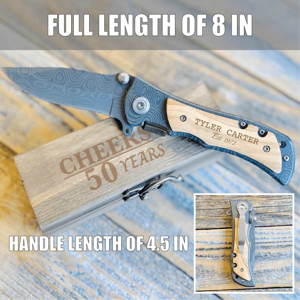 Unique Personalized Cheers Personalized Birthday Blade Customized Birthday Gifts for Men by Groovy Guy