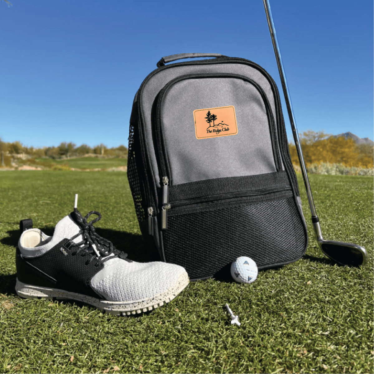 Unique Personalized Tournament Tee - Off Shoe Bag Customized Golf Gifts for Men by Groovy Guy