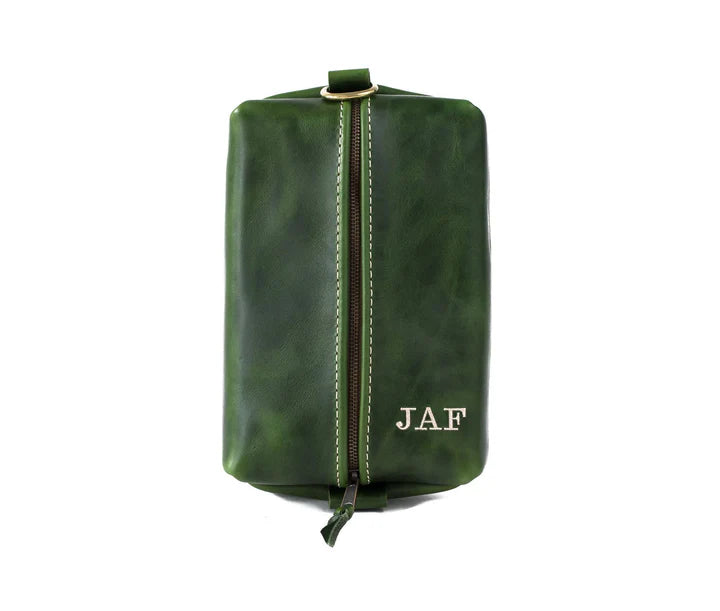 Custom Leather Toiletry Bag