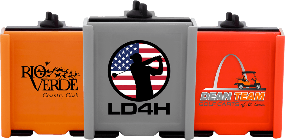 Unique Personalized Custom Logo Phone Caddy Customized Golf Outing Gifts for Men by Groovy Guy