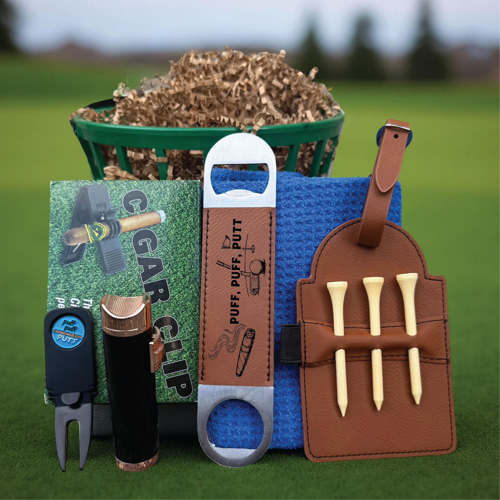 The Puff Puff Putt Gift Basket
