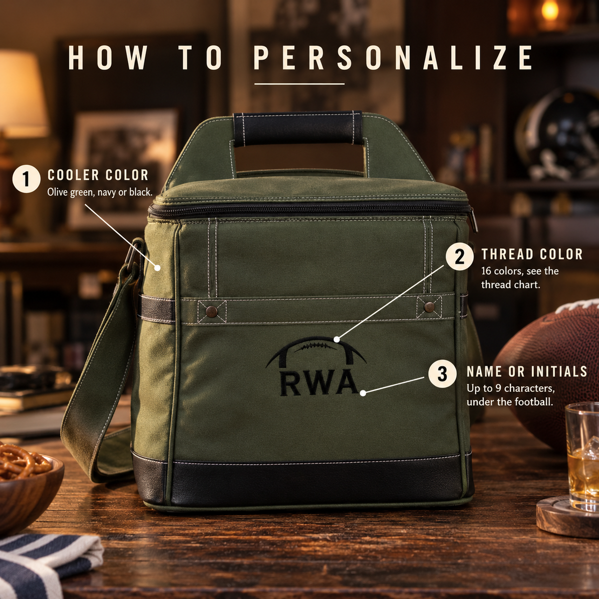 Game Day Personalized Tailgate Cooler