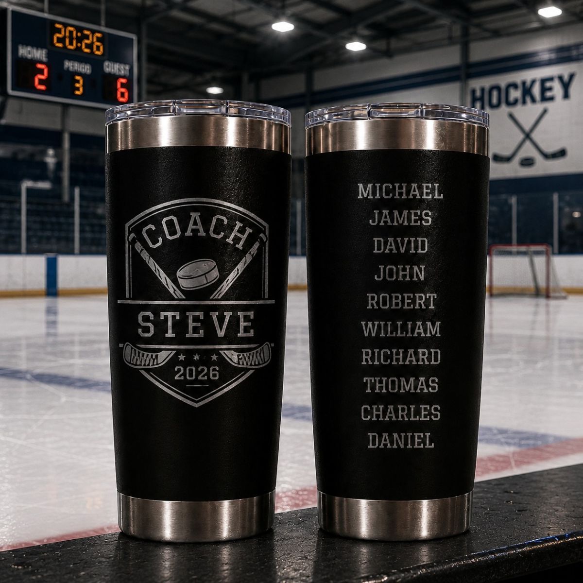 Personalized Hockey Coach Team Tumbler
