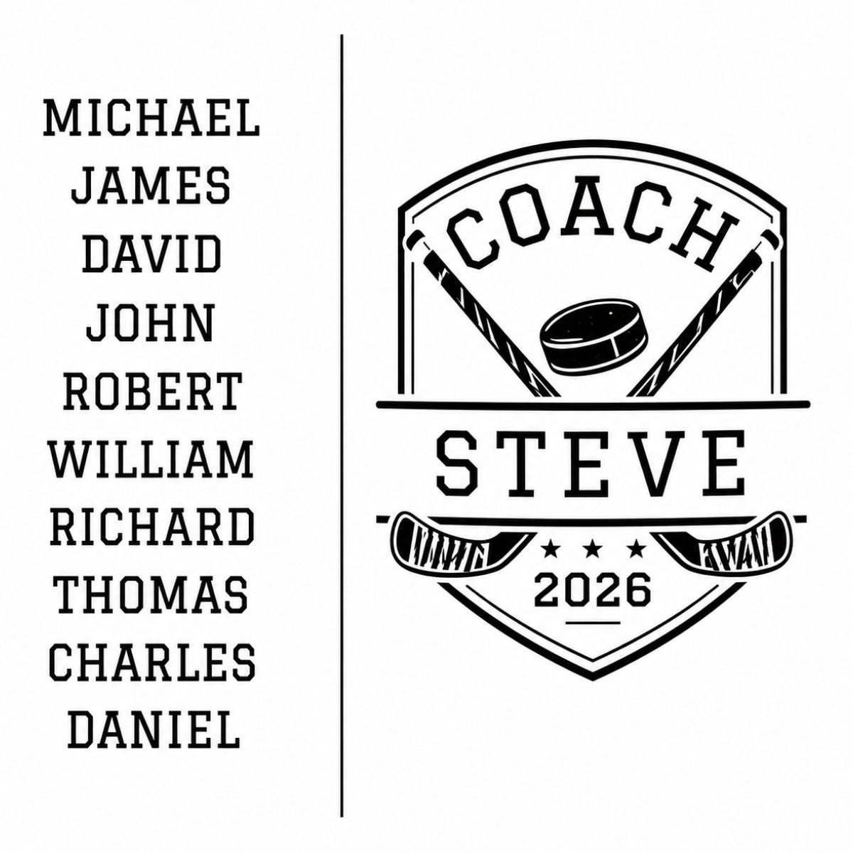 Personalized Hockey Coach Team Tumbler