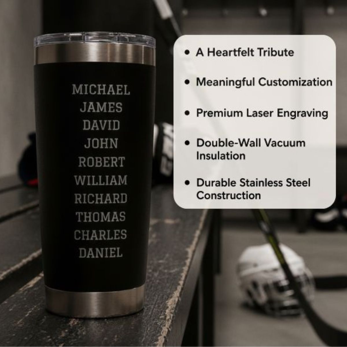 Personalized Hockey Coach Team Tumbler