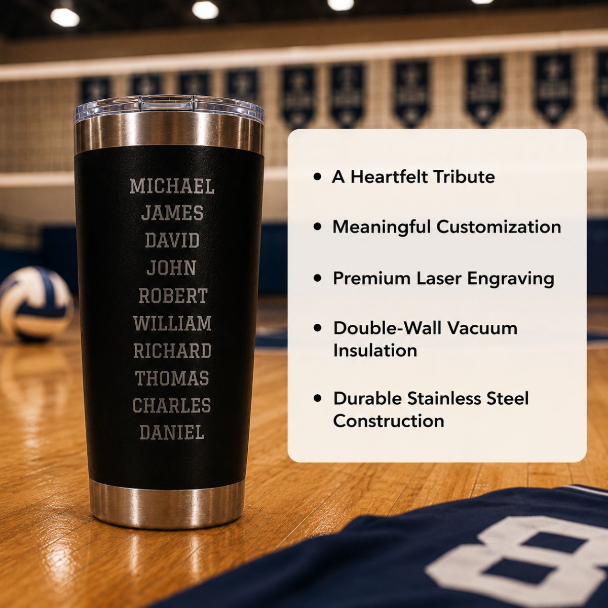 Personalized Volleyball Coach Team Tumbler