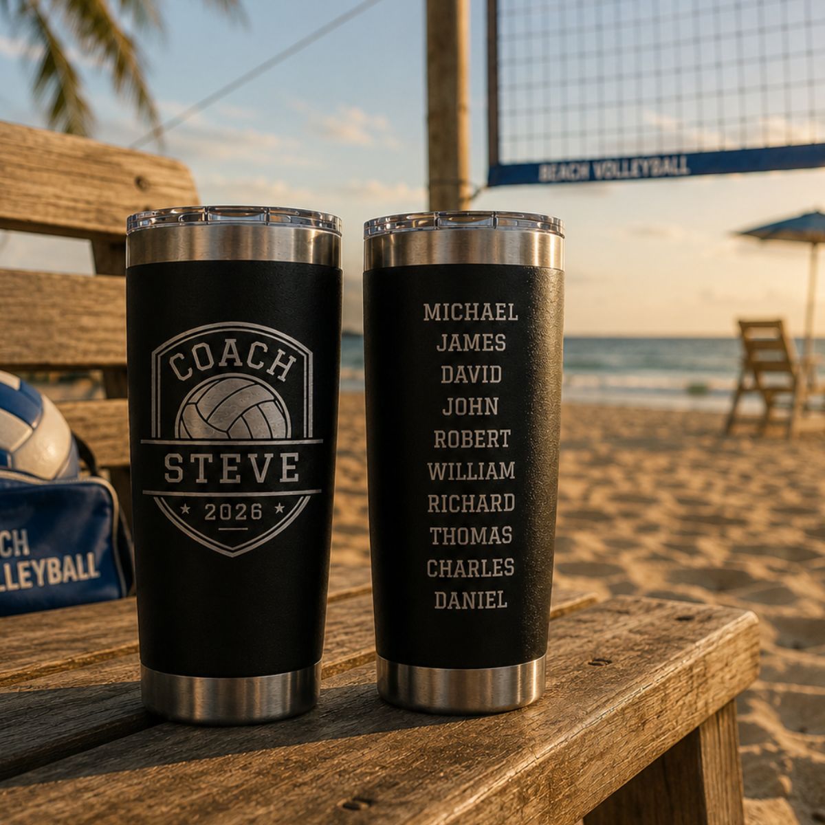 Personalized Volleyball Coach Team Tumbler