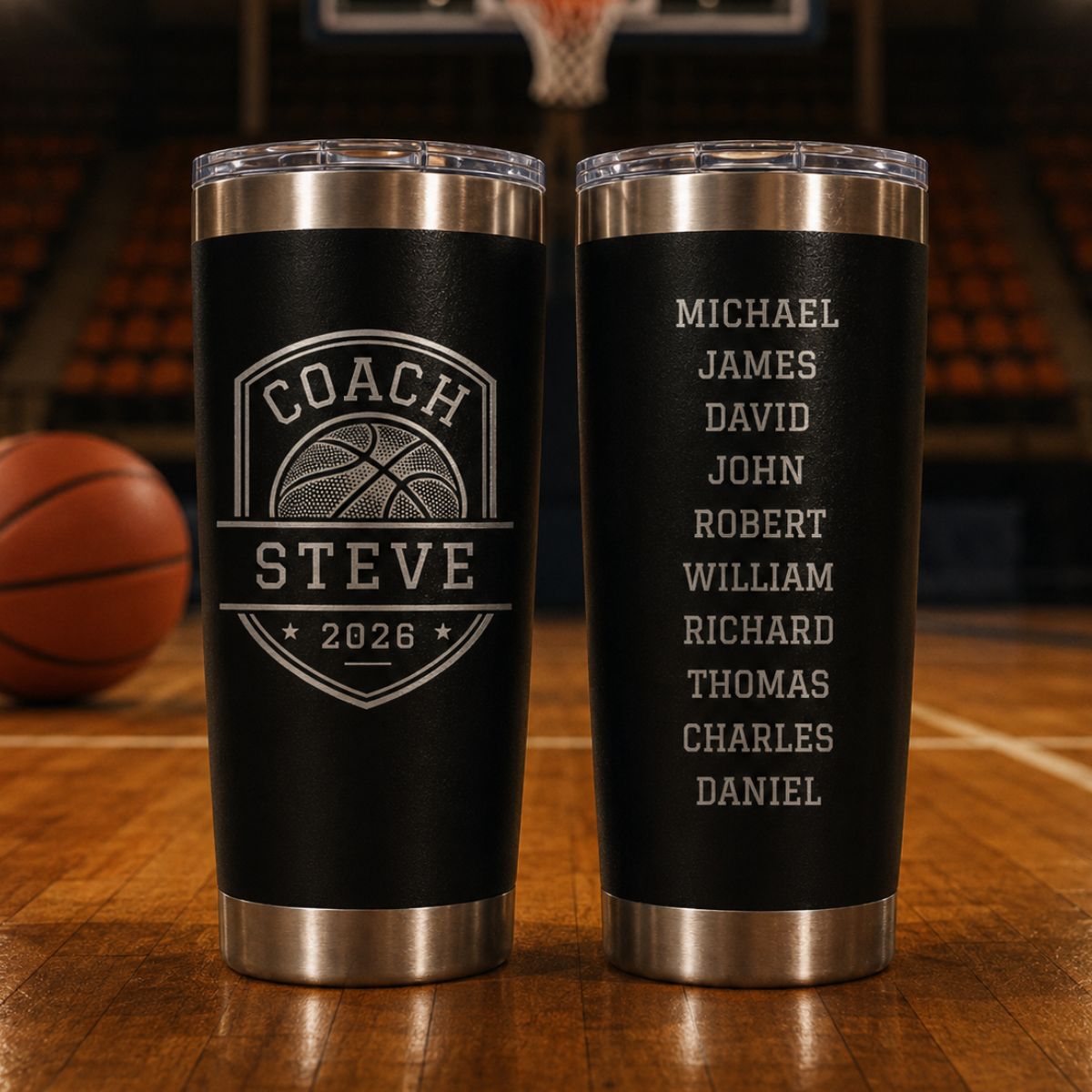 Personalized Basketball Coach Team Tumbler
