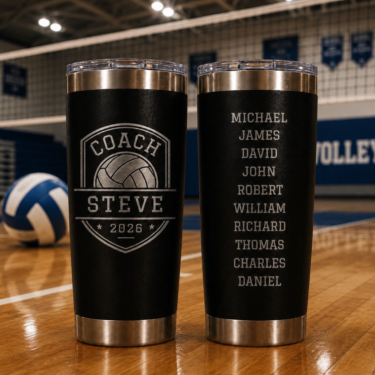 Personalized Volleyball Coach Team Tumbler