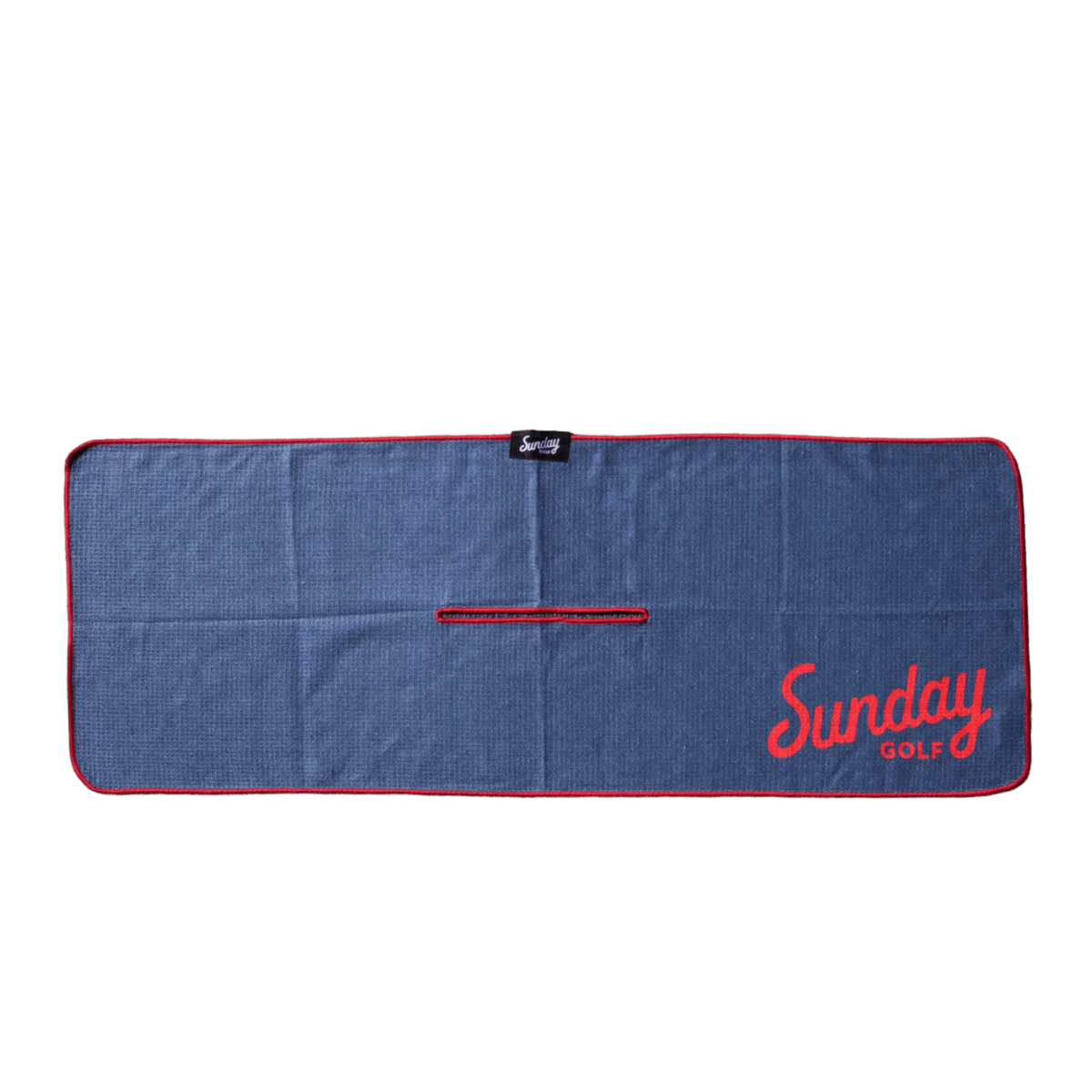 Unique Personalized Tailgate Golf Towel | Navy & Red Customized Towels Gifts for Men by Groovy Guy