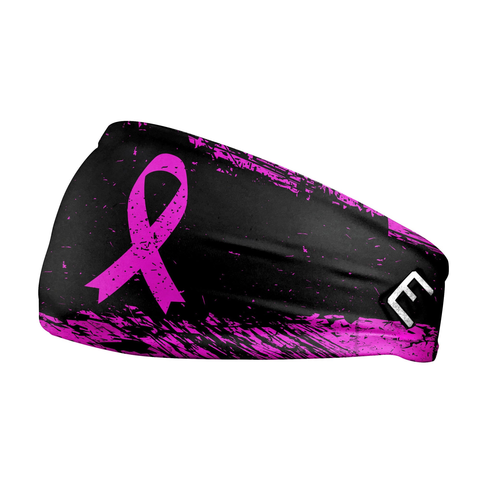 Pink Splattered Breast Cancer Headband