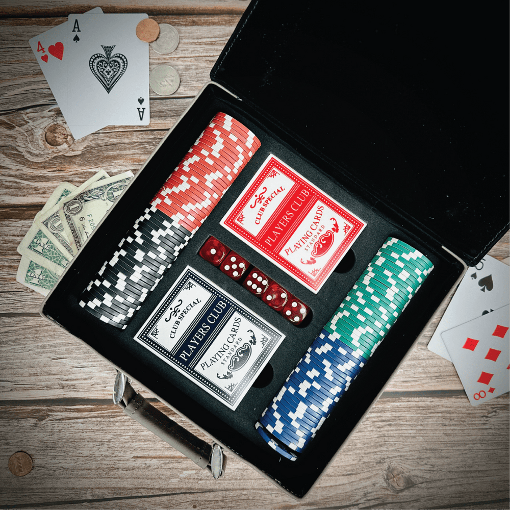 Poker Set Example Full House Gift Set - Custom Poker Sets - Personalized Poker Set for ...
