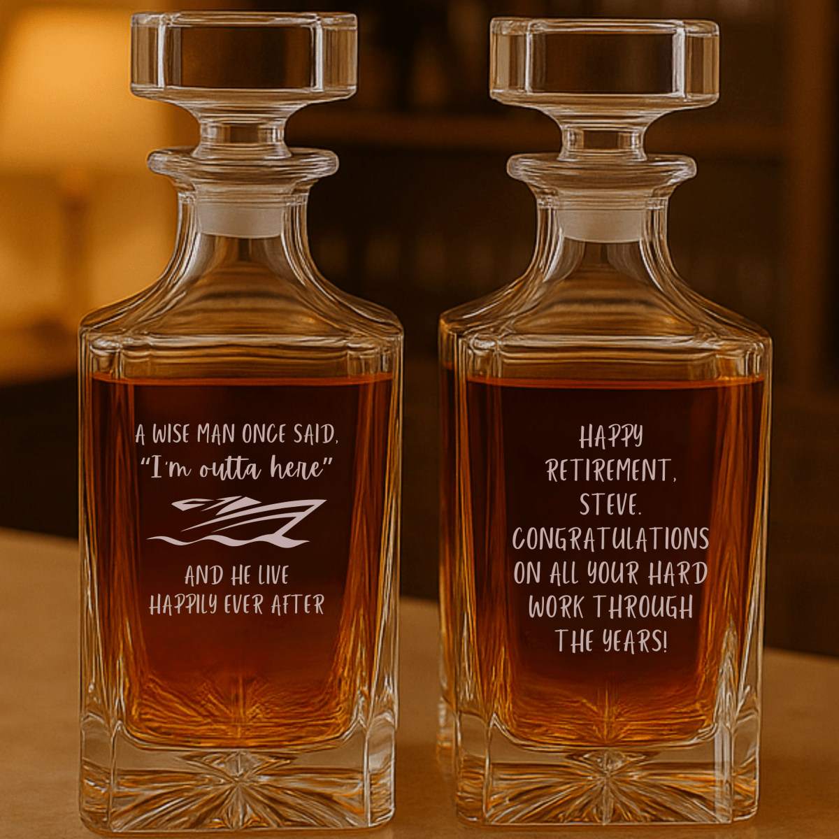 Unique Personalized Cruising Into Retirement Customized Retirement Gifts for Men