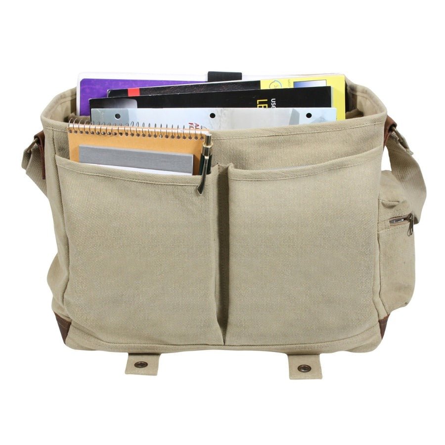 Unique Personalized Vintage Embroidered Messenger Bag Customized Gifts for Men by Groovy Guy